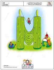 anaokulları için Labirent Bulmaca